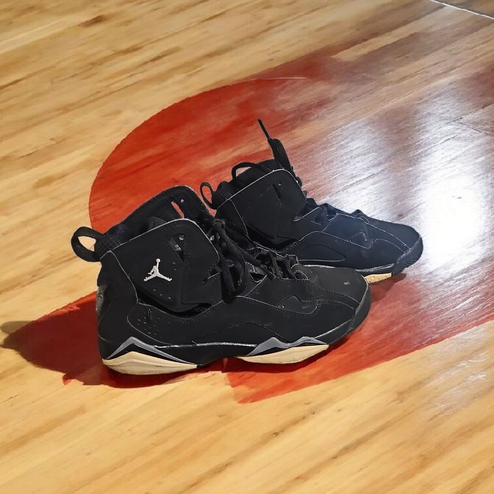 Jordan Kids Black and White High-Top Sneakers